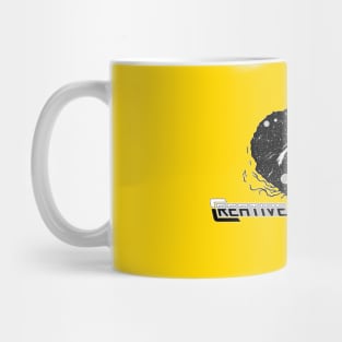 WEIRDO - Crative Energy Flo - Universe - Black and White - Yellow Mug